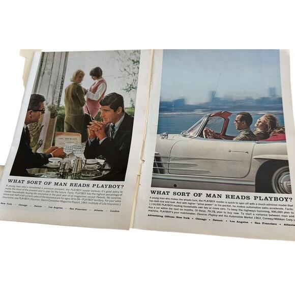 What Sort Of Man Reads Playboy? Skiing Cycle Various Years Print Ads (8) READ - Picture 3 of 7